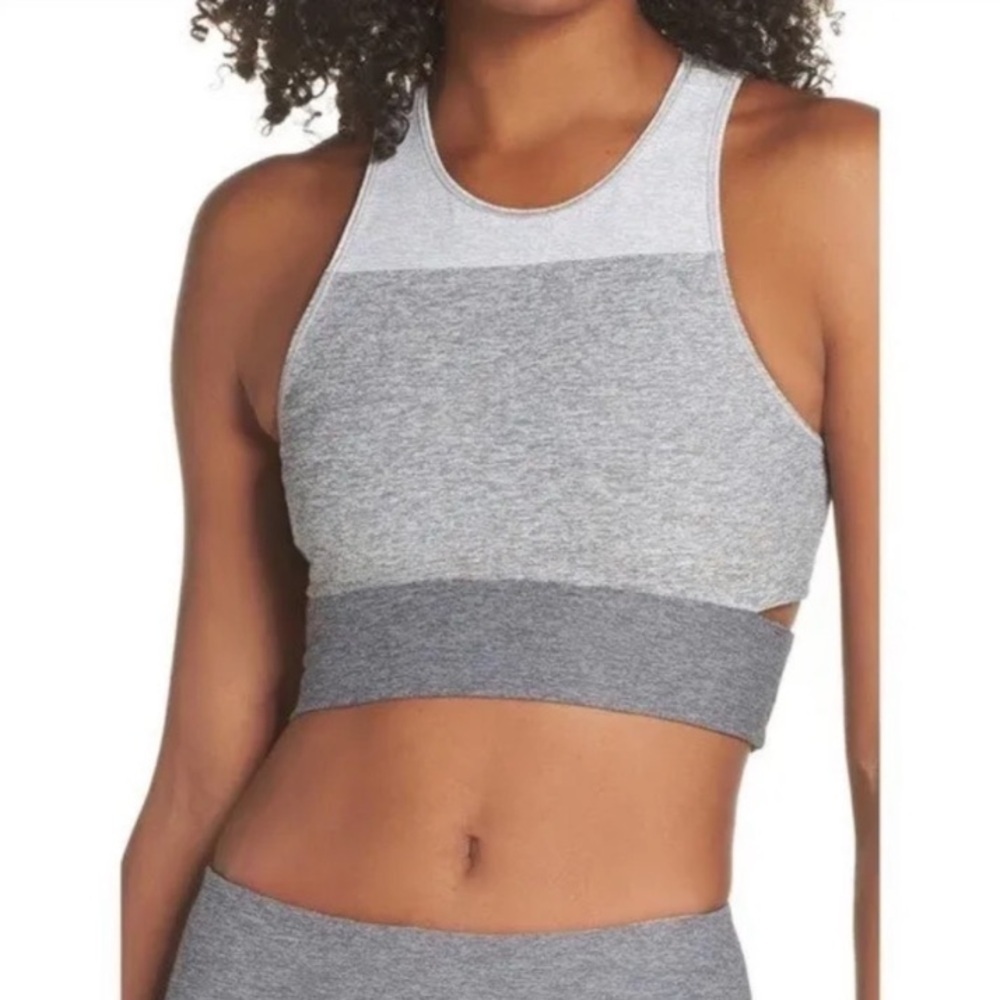 Outdoor Voices‎ Long Line Colorblock cutout Sports Bra XL
